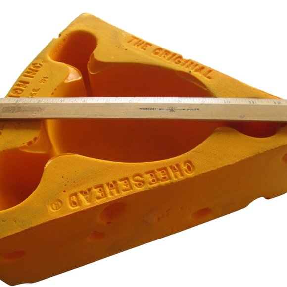 VTG Original Cheesehead Foamation Green Bay Packers Wisconsin Cheese Foam Hat - Picture 8 of 8